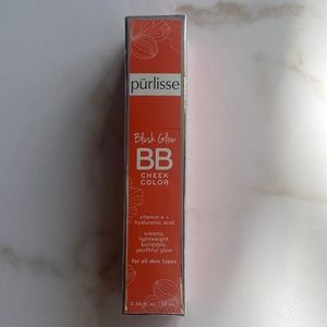 purlisse blush glow BB check color in coral shade